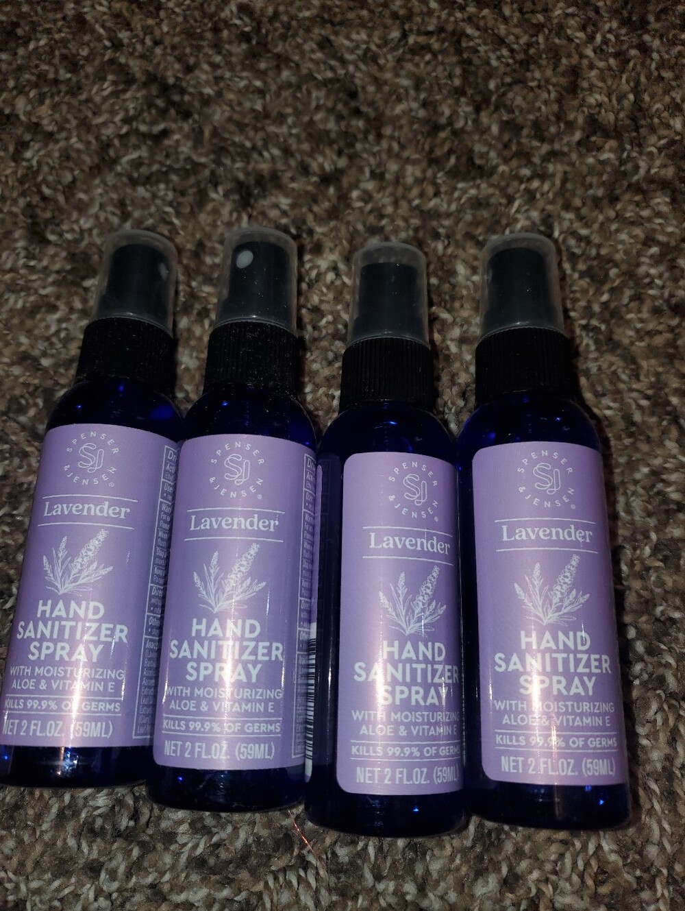 4 Lavender Hand Sanitizer Spray